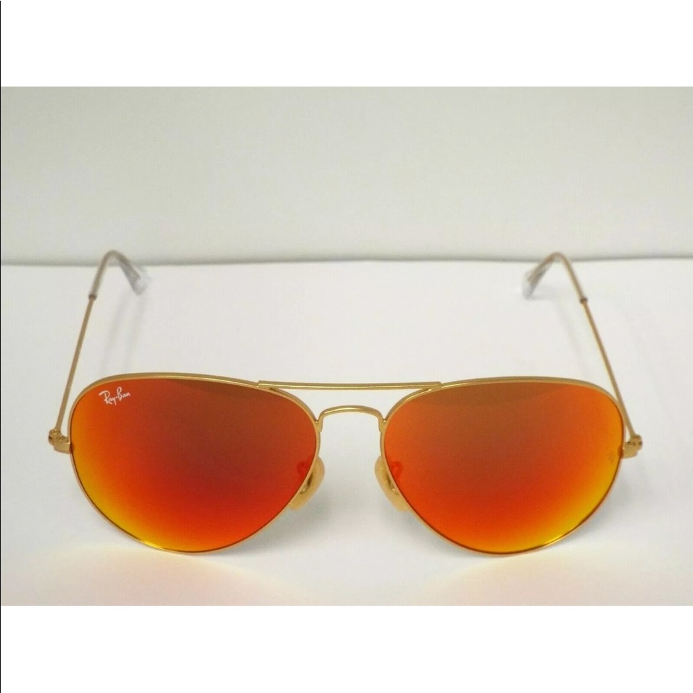 New Ray ban Aviator classic gold with Red mirror 55-14 - Picture 2 of 6